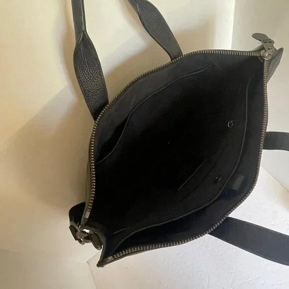 Coach Metropolitan Soft Briefcase Black Leather Laptop Bag Crossbody Slim Pocket - Picture 13 of 16